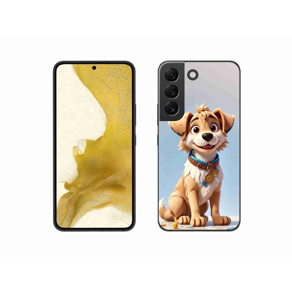 Gelový kryt mmCase na Samsung Galaxy S22 5G - kreslené štěně