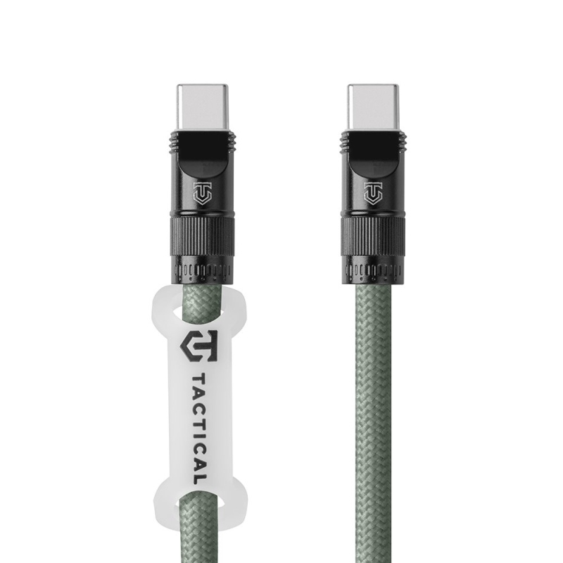 Tactical Wire Snake USB-C 1,2m Green