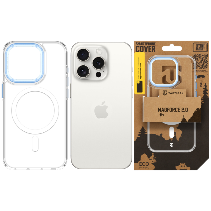 Tactical MagForce 2.0 Kryt pro Apple iPhone 15 Pro Blue