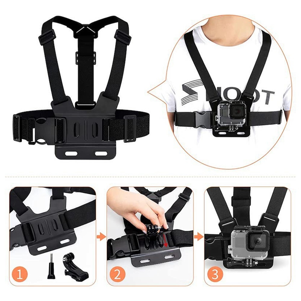 Univerzální 6v1 sada příslušenství pro GoPro a akční kamery