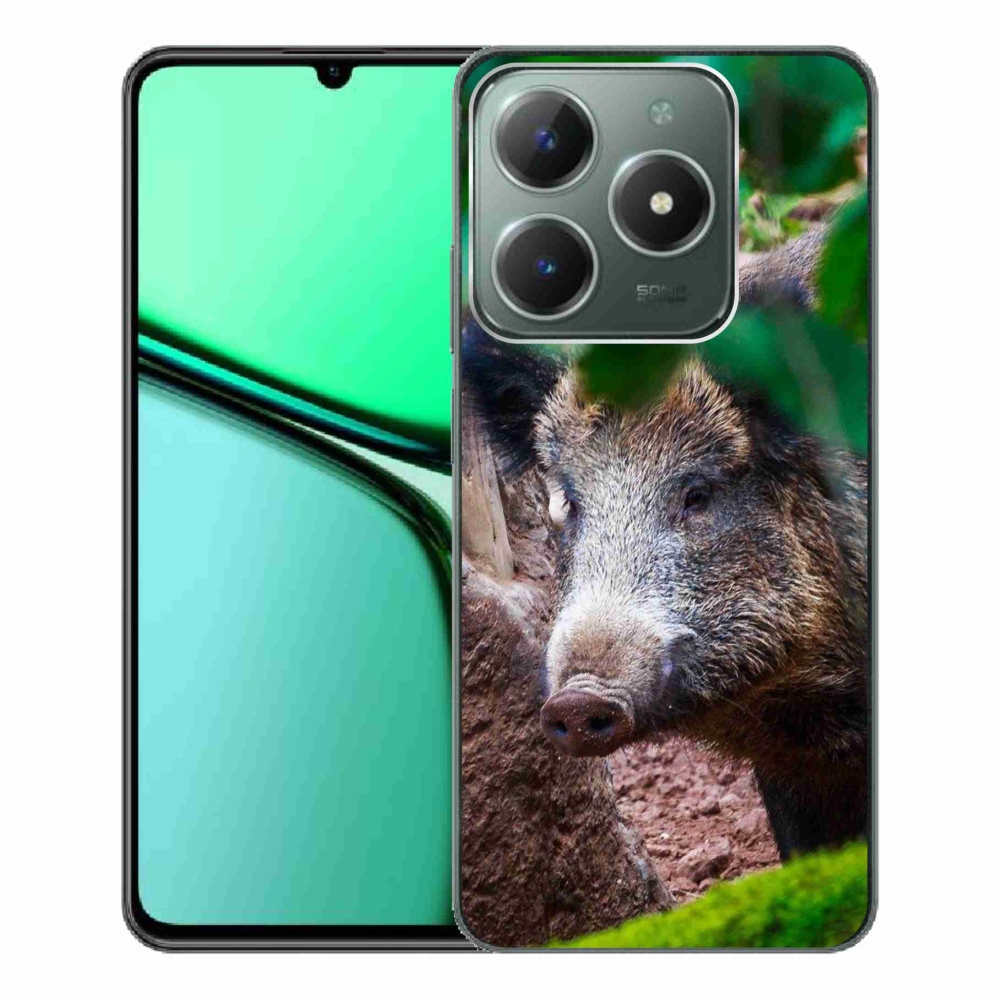 Gelový kryt mmCase na Realme C61 - divoké prase