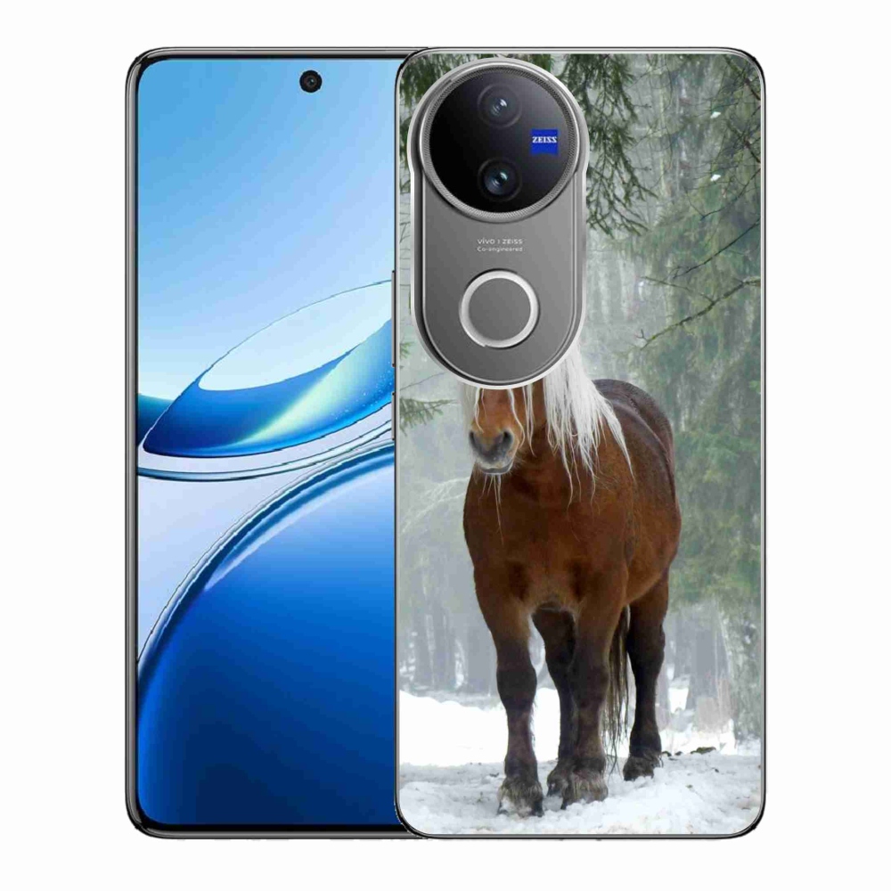 Gelový kryt mmCase na Vivo V50 5G - kůň v lese