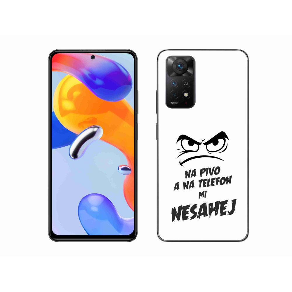 Gelový kryt mmCase na Xiaomi Redmi Note 11 Pro 4G/5G - pivní motiv 2 bílé pozadí