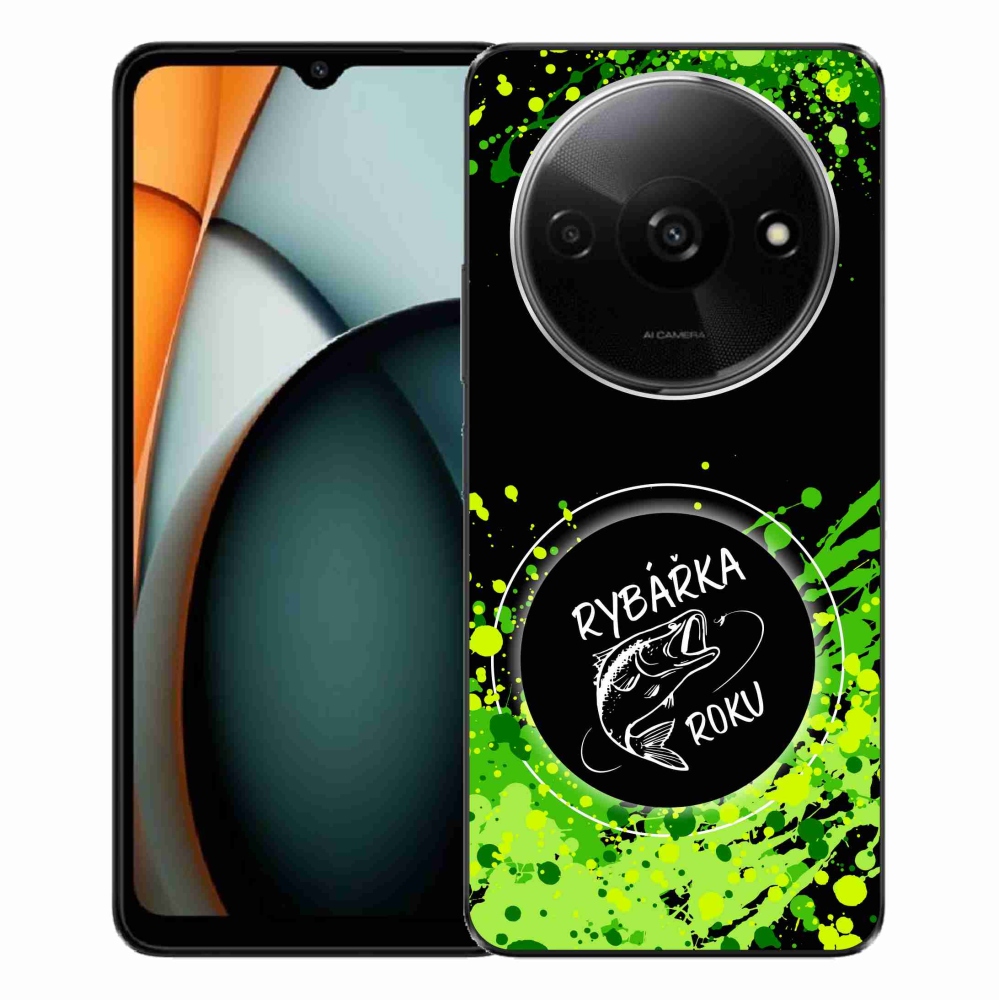 Gelový kryt mmCase na Xiaomi Redmi A3  - rybářka roku černé pozadí