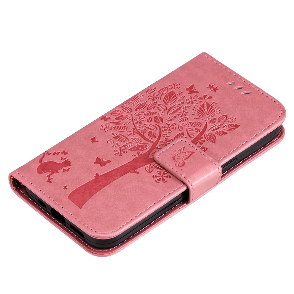 Trees knížkové pouzdro na Xiaomi Redmi Note 14 Pro 5G/Poco X7 5G/Note 14 Pro+ 5G - růžové
