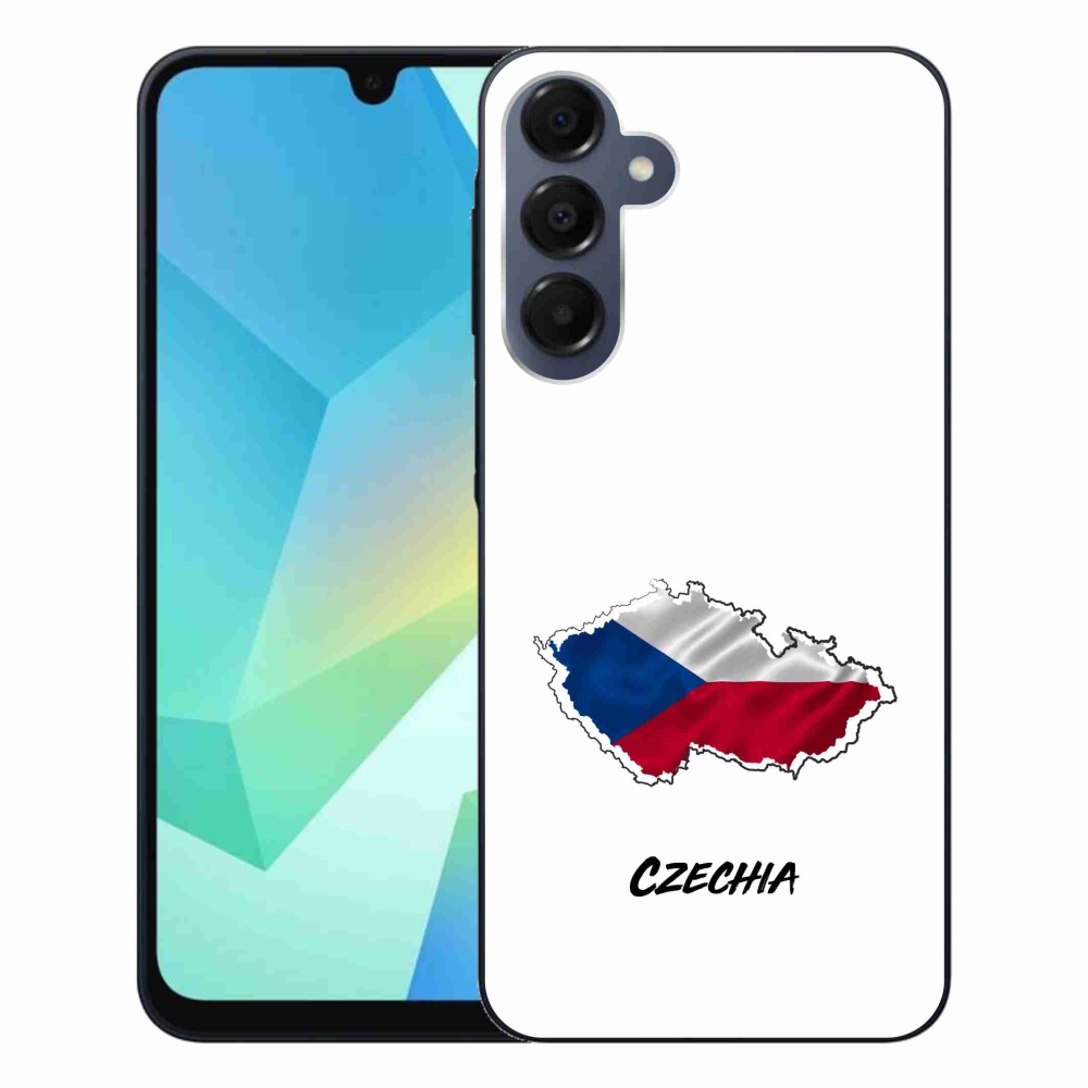 Gelový kryt mmCase na Samsung Galaxy A16 4G/5G - Czechia bílé pozadí