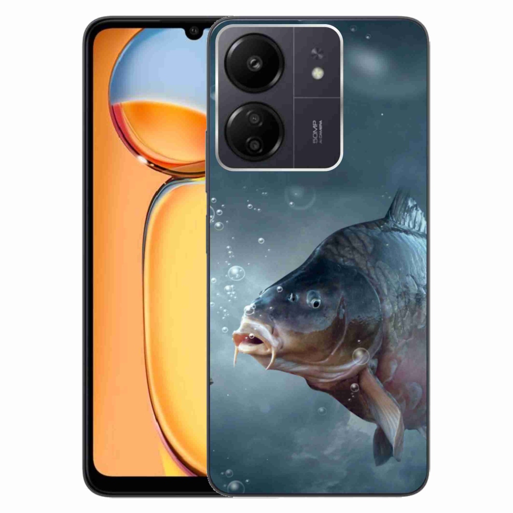 Gelový kryt mmCase na Xiaomi Poco C65/Redmi 13C - kapr a bublinky