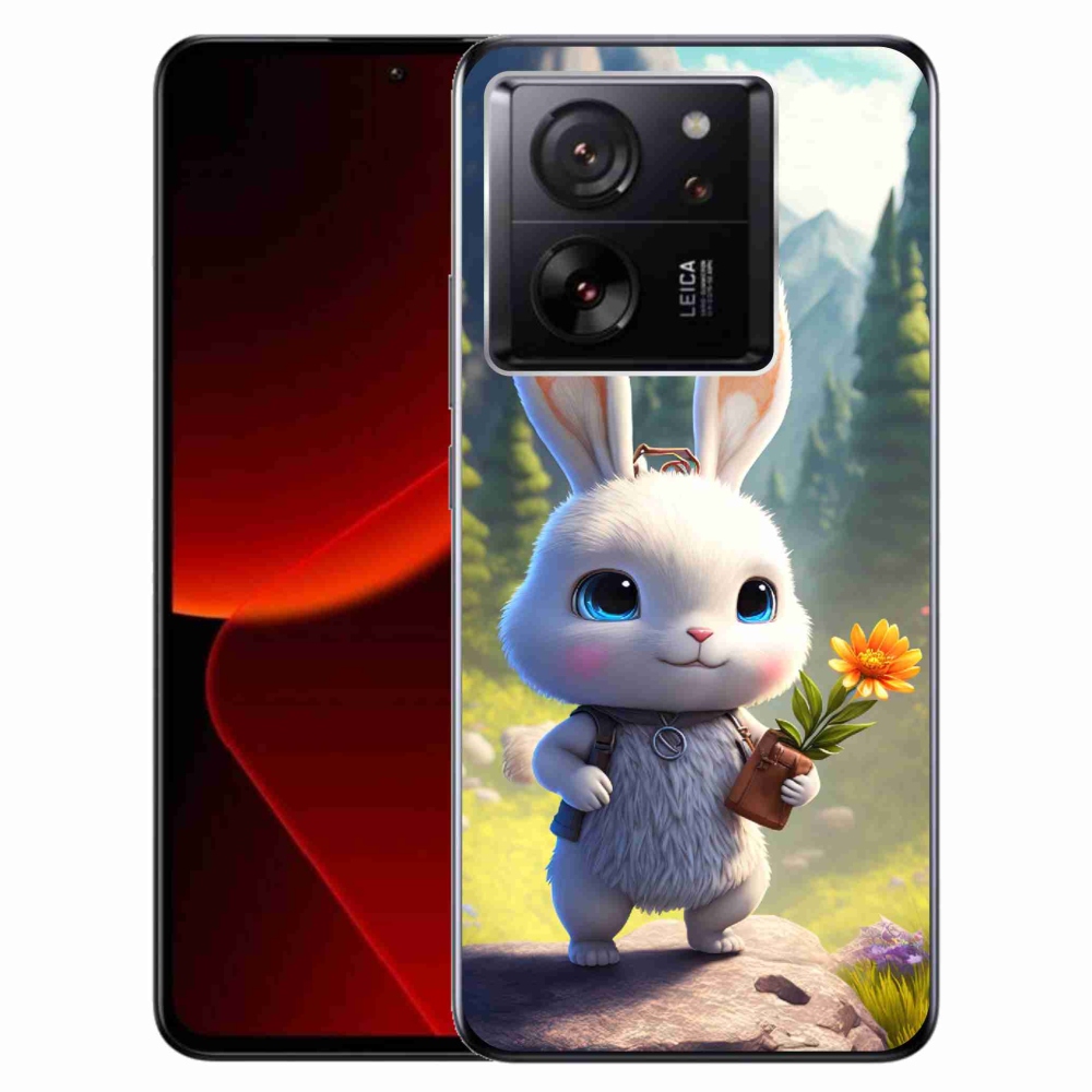 Gelový kryt mmCase na Xiaomi 13T/13T Pro - roztomilý králíček