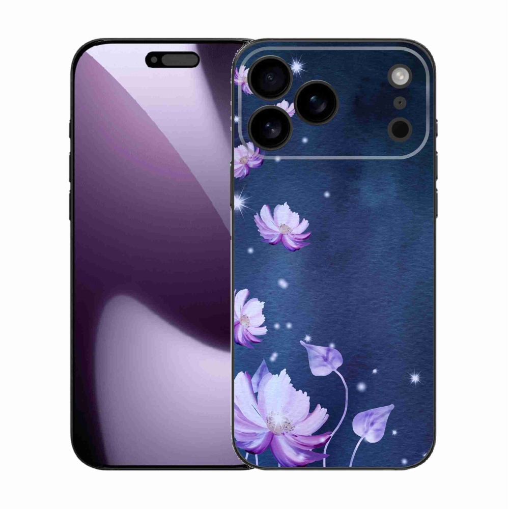 Gelový kryt mmCase na iPhone 17 Pro Max - padající květy