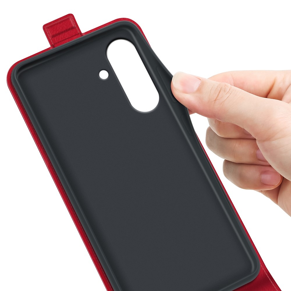 Vertical knížkové pouzdro na Samsung Galaxy A36 5G/A56 5G - červené