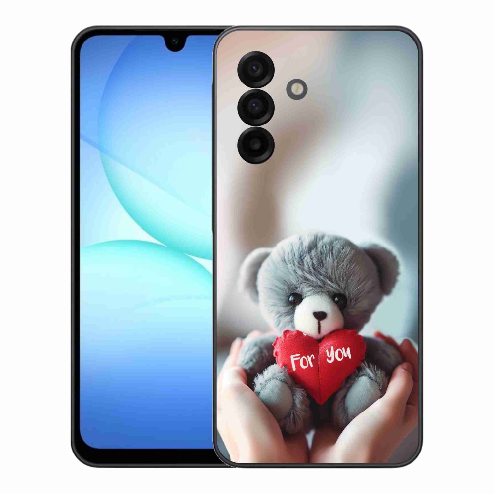 Gelový kryt mmCase na Samsung Galaxy A17 4G/5G - medvídek pro zamilované