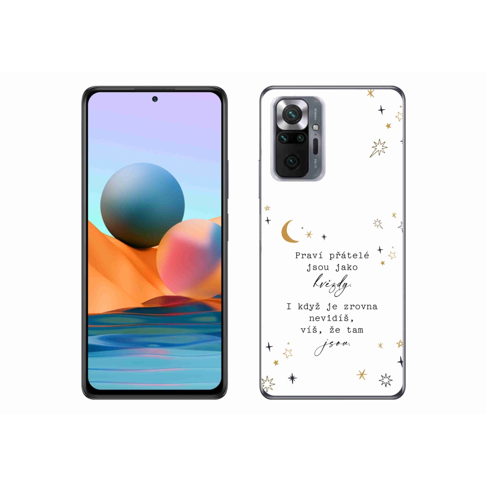 Gelový kryt mmCase na Xiaomi Redmi Note 10 Pro - citát 6 bílé pozadí