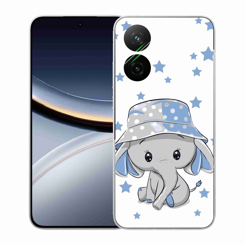 Gelový kryt mmCase na Xiaomi Poco F7 5G - modrý slon
