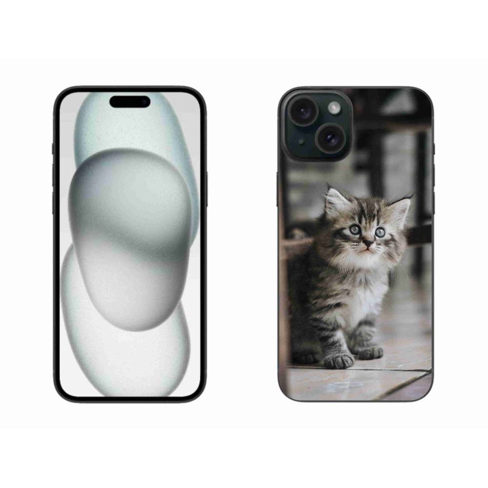 Gelový kryt mmCase na iPhone 15 Plus - koťátko
