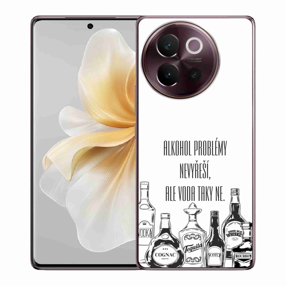Gelový kryt mmCase na Vivo V40 Lite 5G - vtipný text bílé pozadí