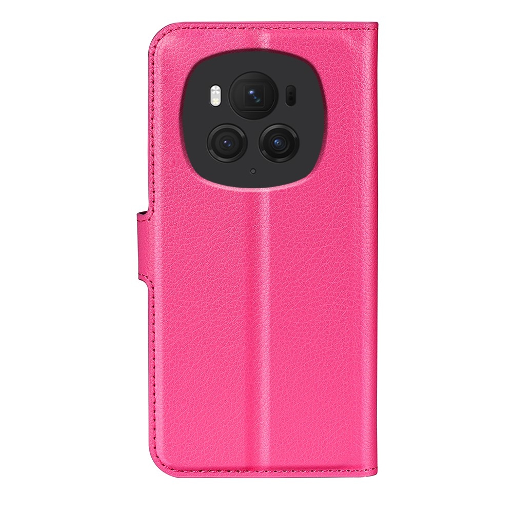 Litchi knížkové pouzdro na Honor Magic 6 Pro 5G - rose