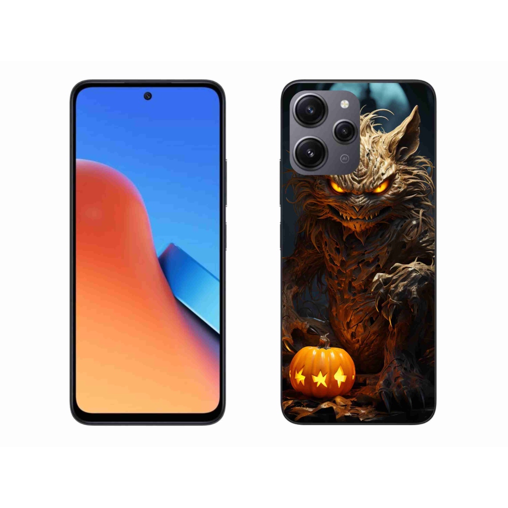 Gelový kryt mmCase na Xiaomi Redmi 12 - halloweenská příšera