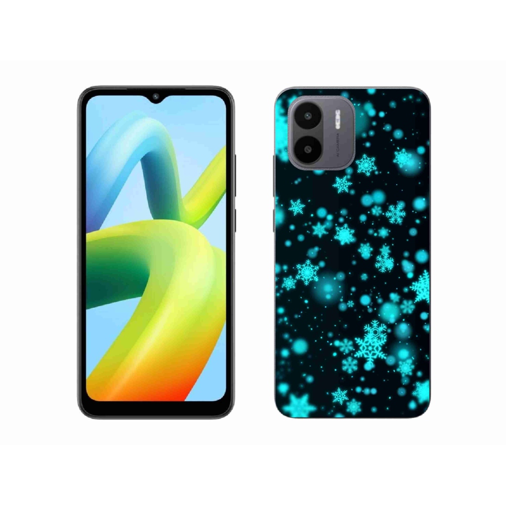 Gelový kryt mmCase na Xiaomi Redmi A1/Redmi A2 - sněhové vločky 1