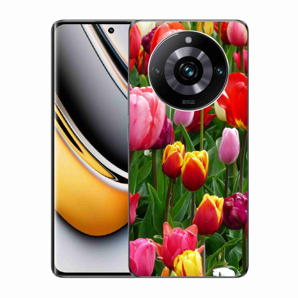 Gelový kryt mmCase na Realme 11 Pro/11 Pro+ - tulipány