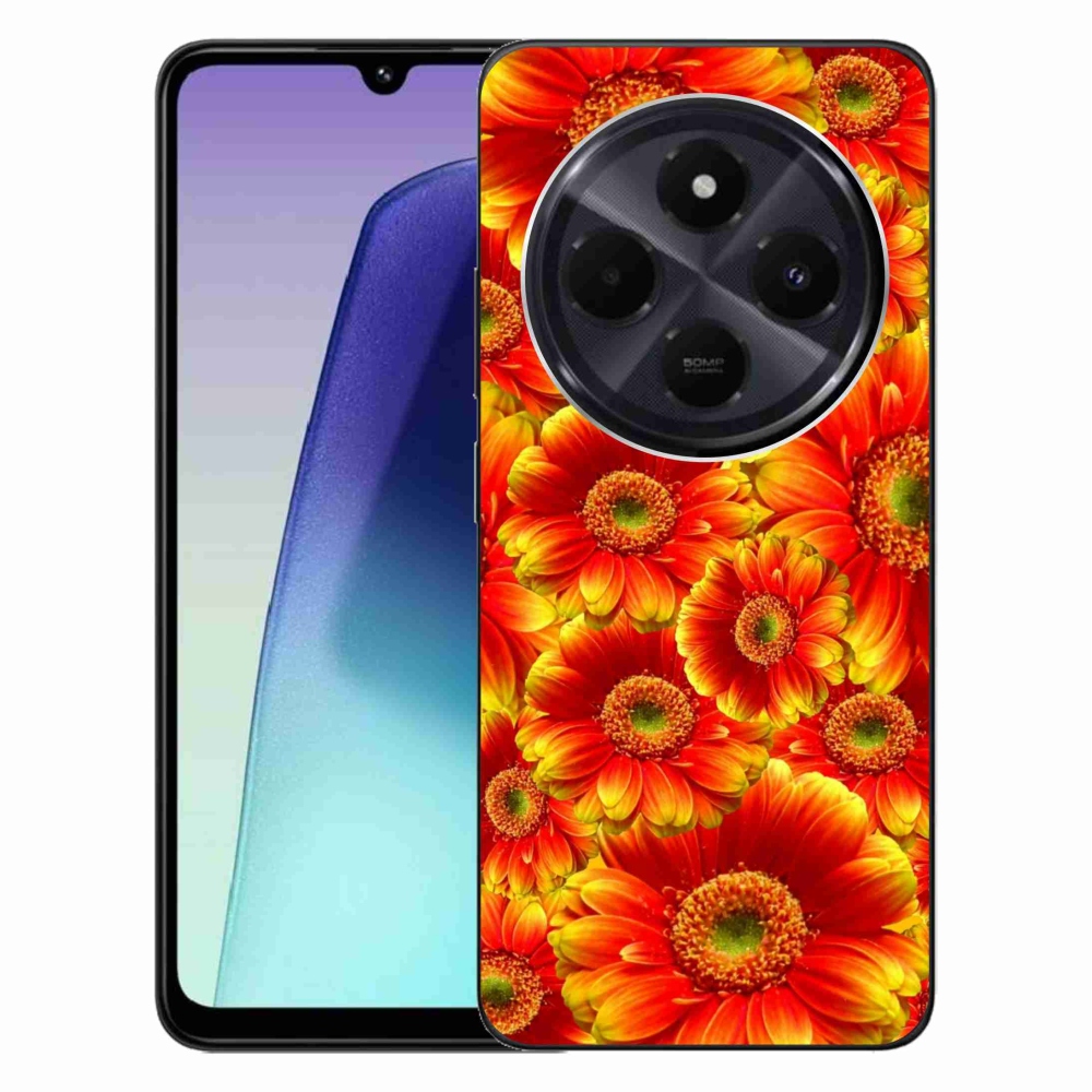 Gelový kryt mmCase na Xiaomi Redmi 14C/Poco C75 - gerbera 1