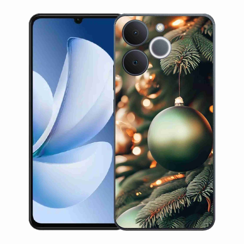 Gelový kryt mmCase na Realme Note 70T - vánoční ozdoby 1