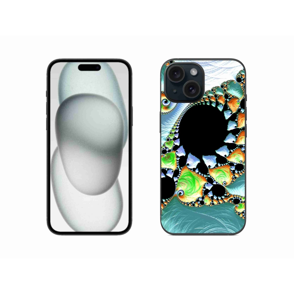 Gelový kryt mmCase na iPhone 15 - abstraktní motiv 21