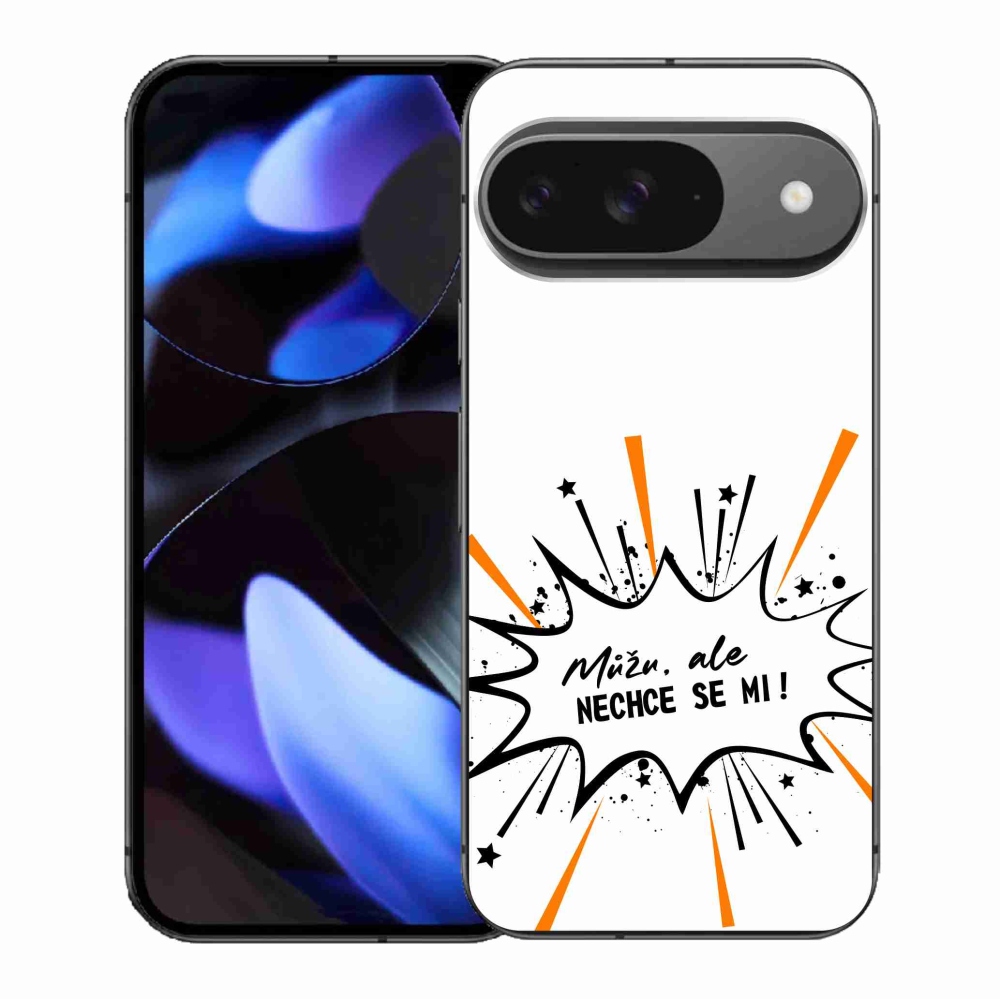 Gelový kryt mmCase na Google Pixel 9/9 Pro - vtipný text 11 bílé pozadí