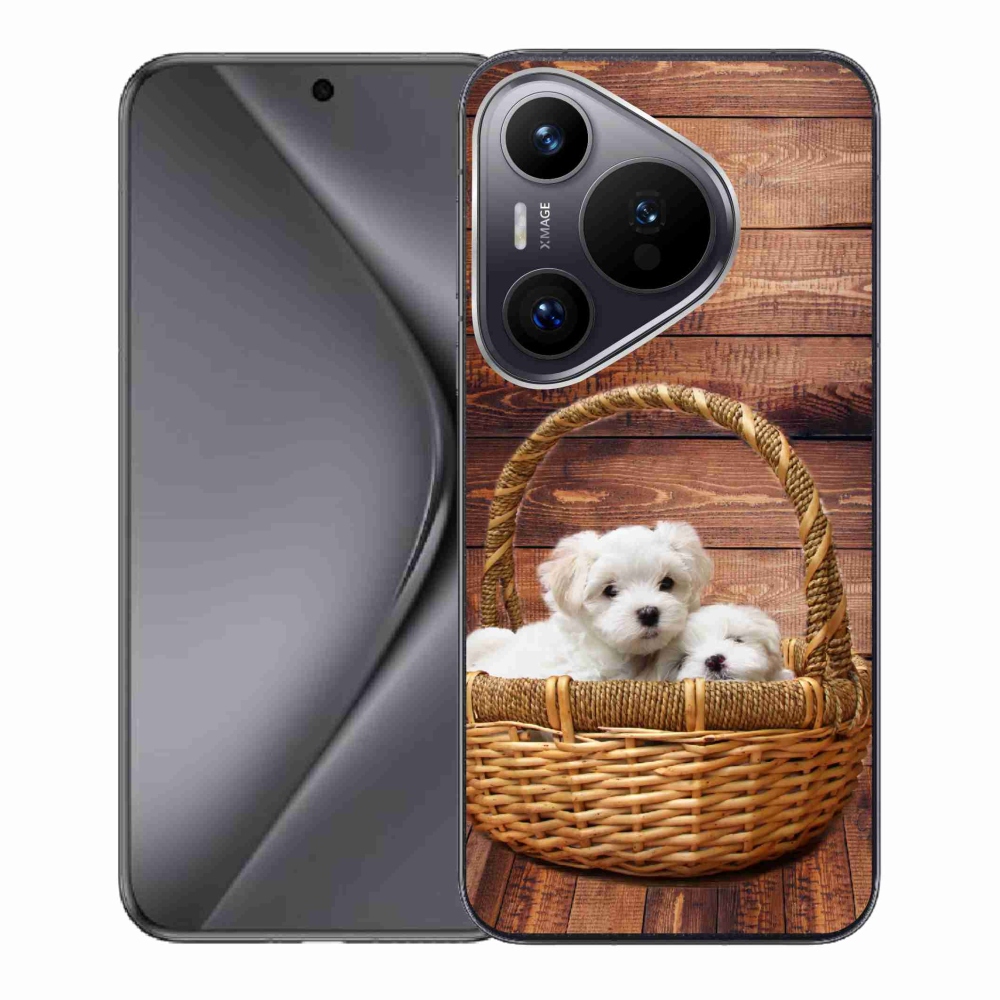 Gelový kryt mmCase na Huawei Pura 70 - štěňátka