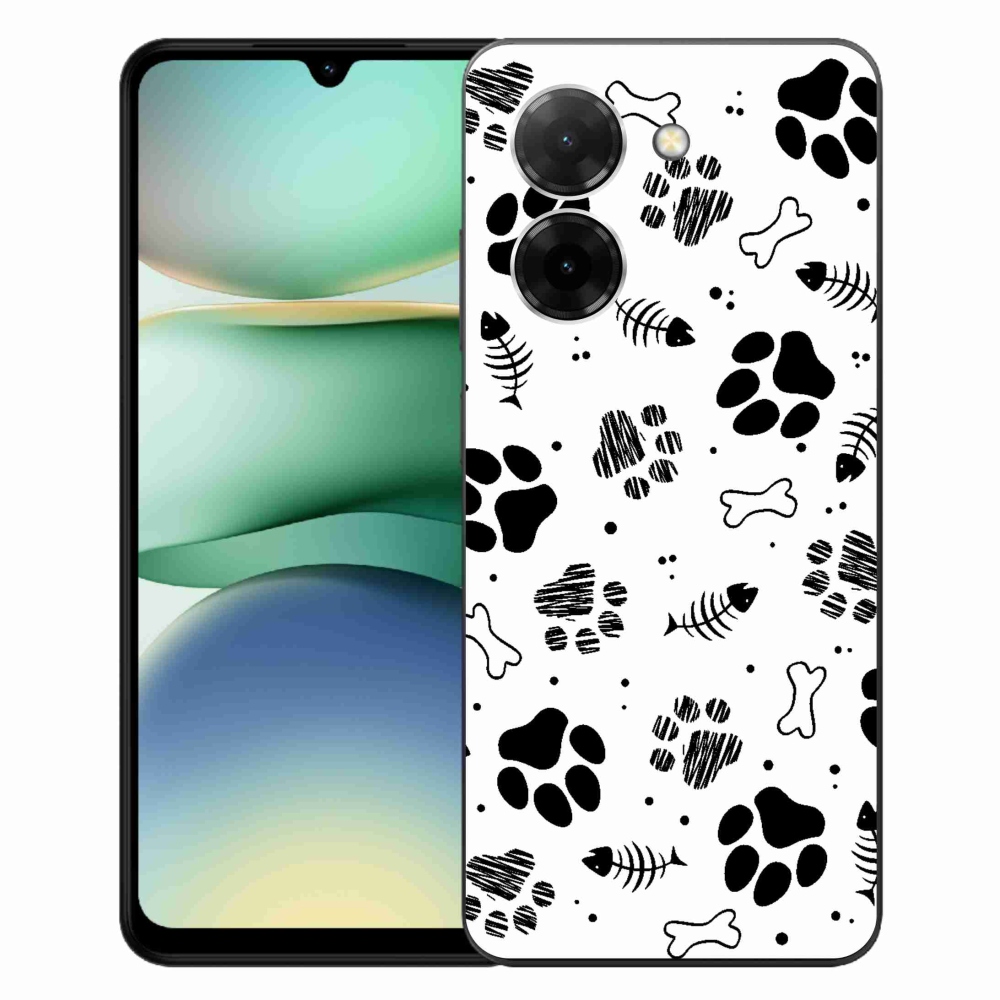 Gelový kryt mmCase na Xiaomi Redmi A5 (171.7x77.8x8.3mm) - psí tlapky 1