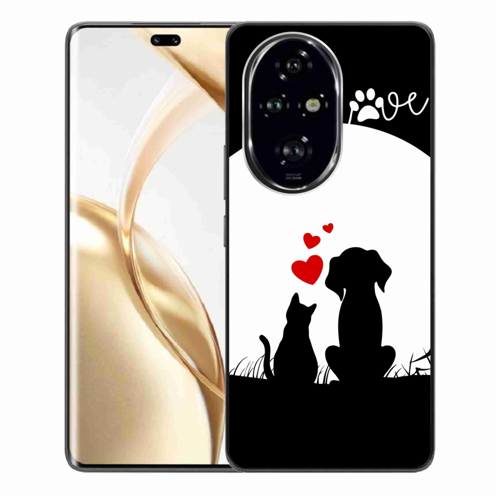 Gelový obal mmCase na Honor 200 Pro 5G - zvířecí láska