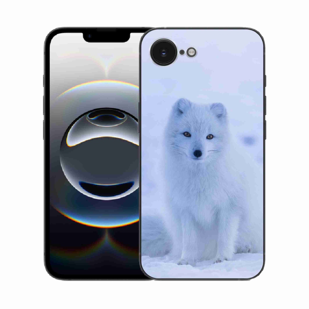 Gelový kryt mmCase na iPhone 16e - polární liška