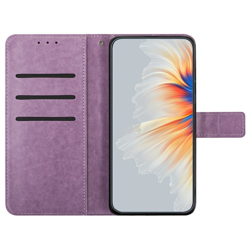 Mandala knížkové pouzdro na Xiaomi 15T Pro - fialové