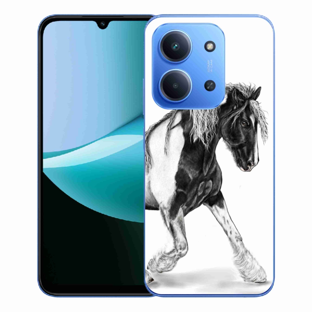 Gelový kryt mmCase na Xiaomi Redmi 15C 4G/5G (173mm) - kůň