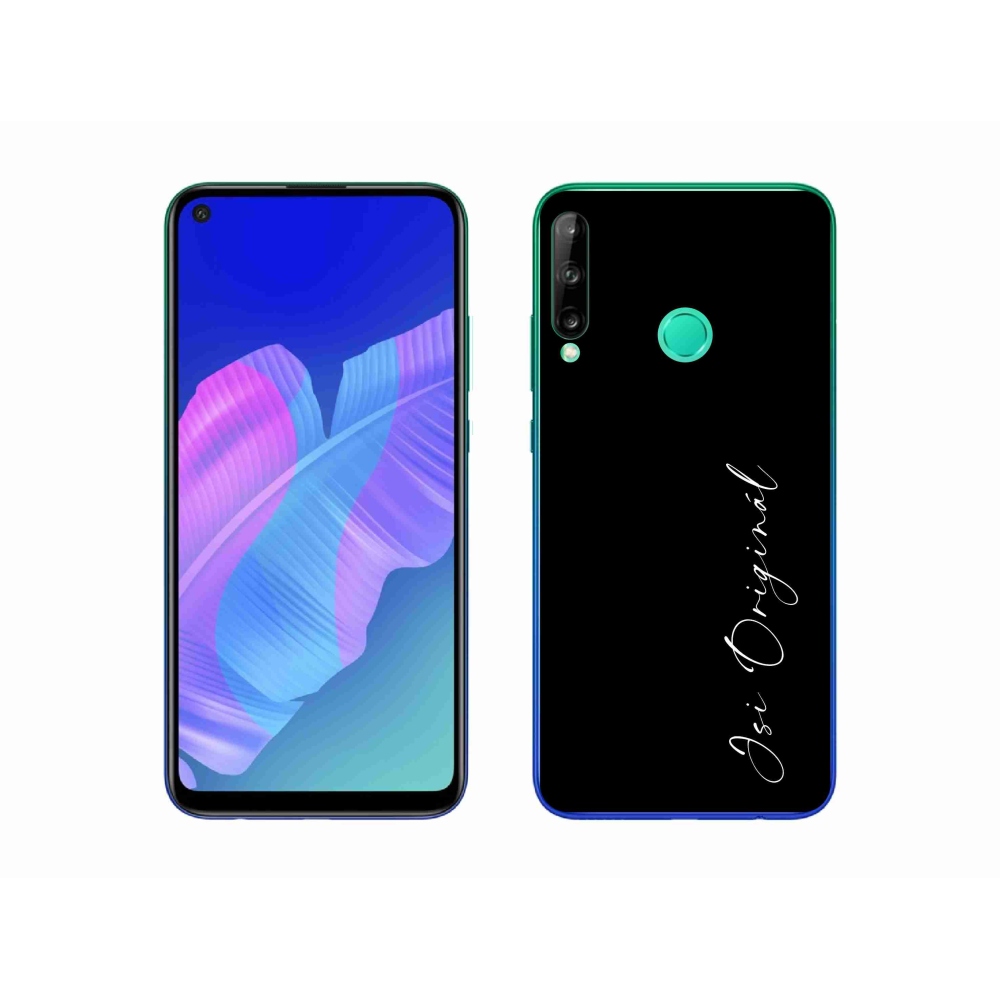 Gelový kryt mmCase na Huawei P40 Lite E - jsi originál černé pozadí