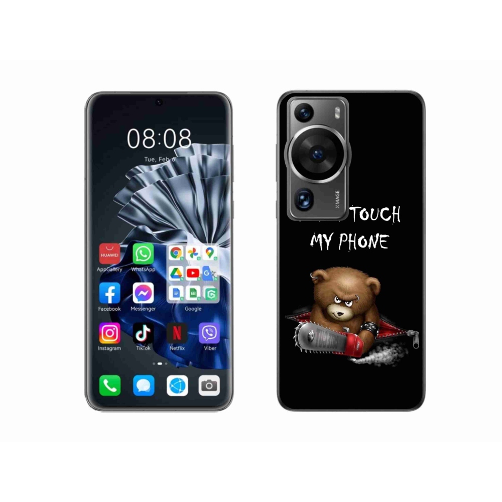 Gelový kryt mmCase na Huawei P60 Pro - nesahej na telefon