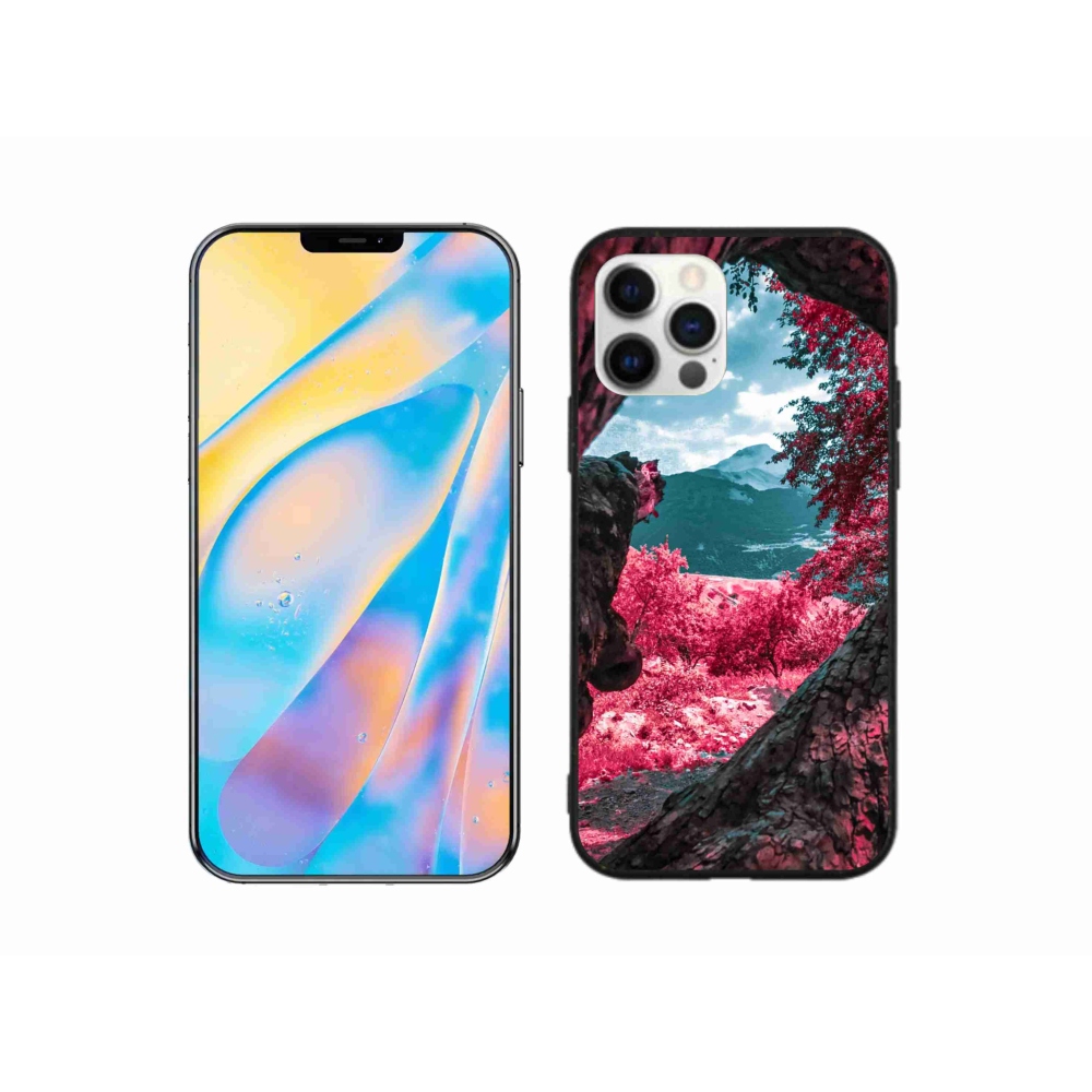 Gelový kryt mmCase na iPhone 12 Pro - výhled na hory