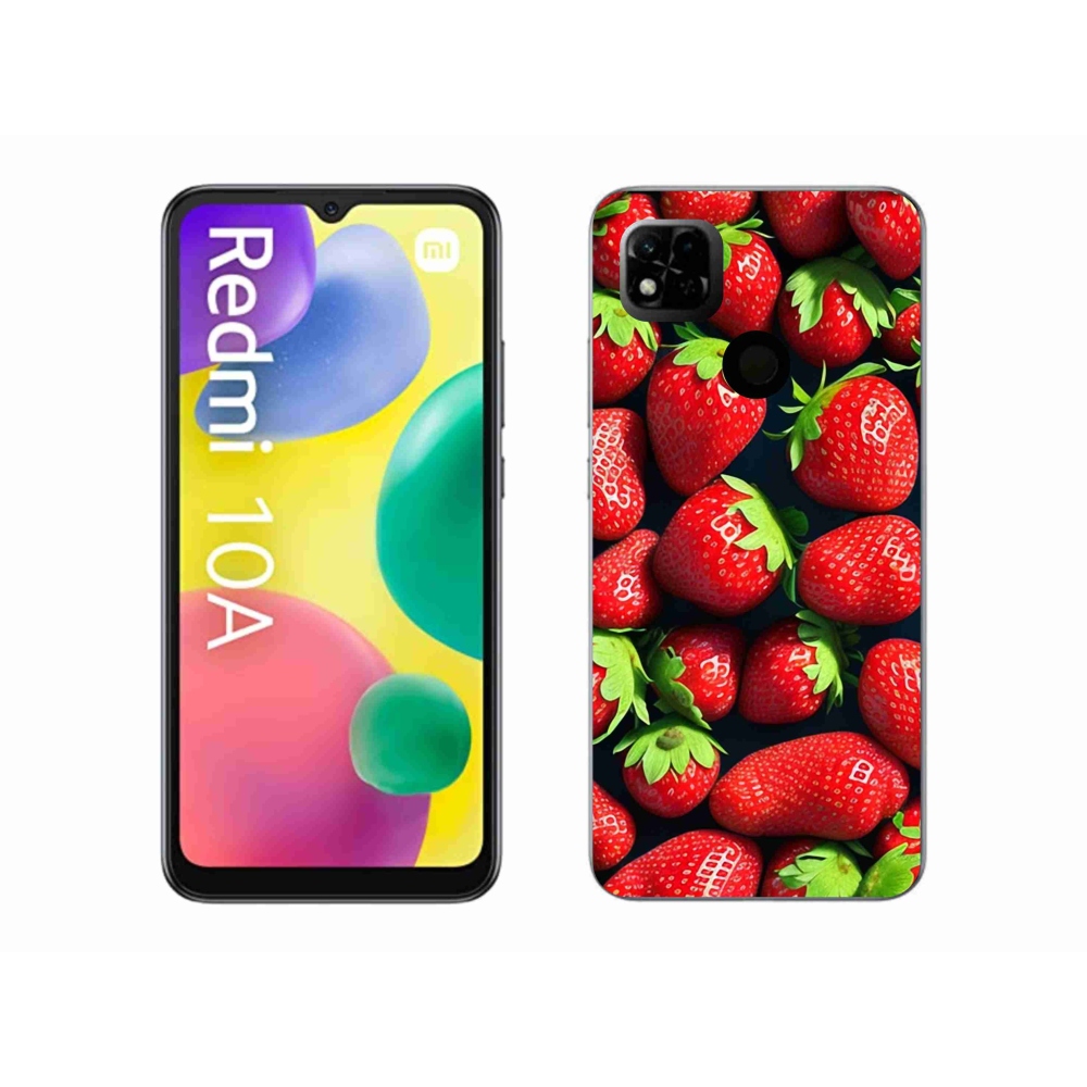 Gelový kryt mmCase na Xiaomi Redmi 10A - jahody