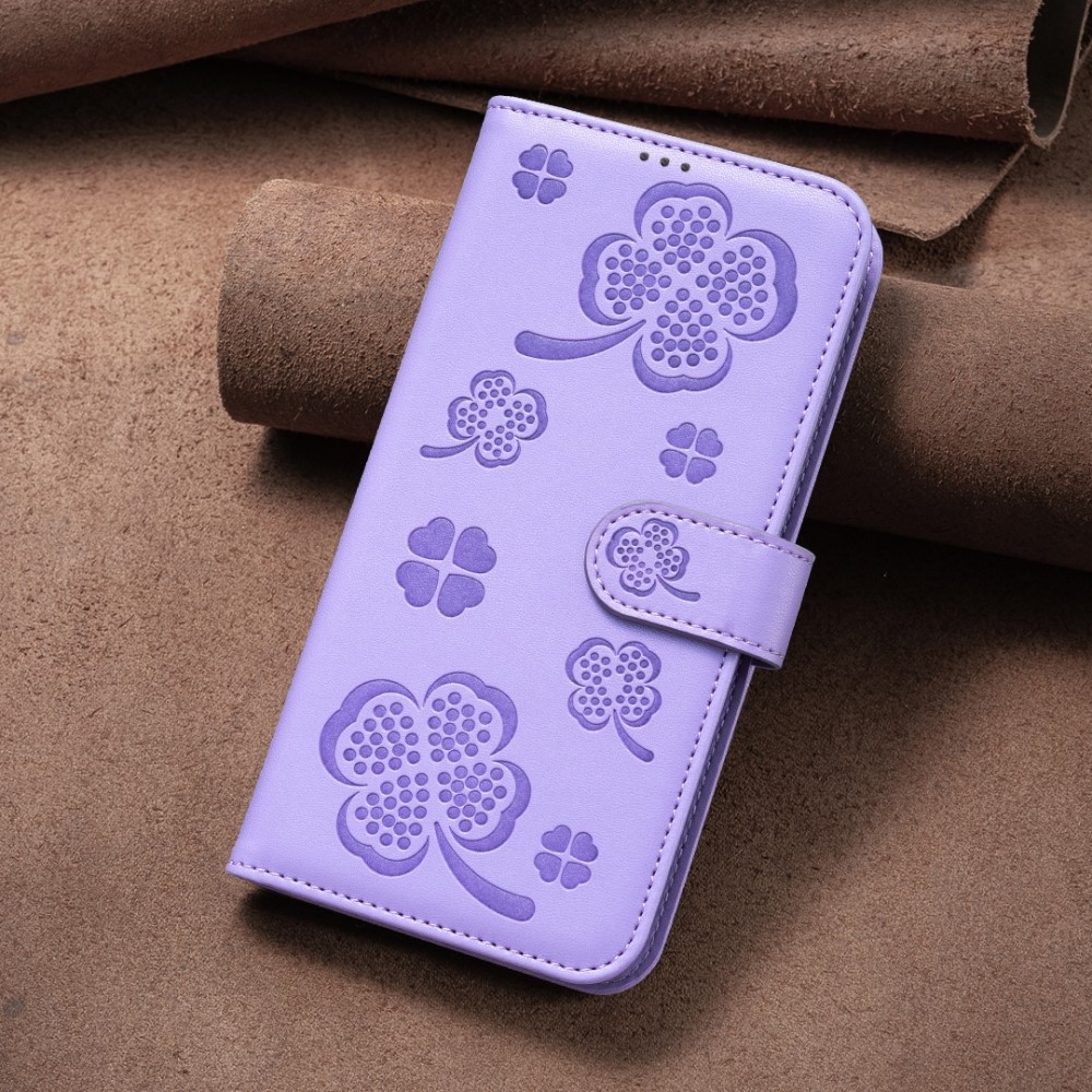Clover knížkové pouzdro na Honor X8c - fialové