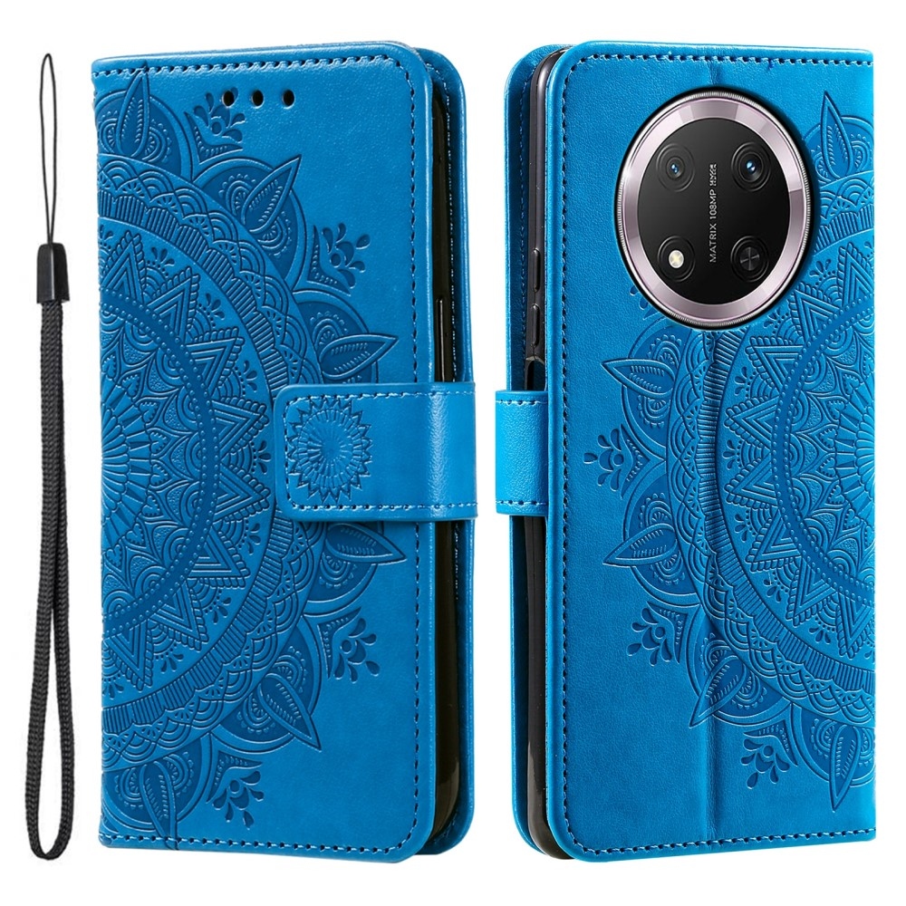 Mandala knížkové pouzdro na Honor Magic 7 Lite 5G - modré