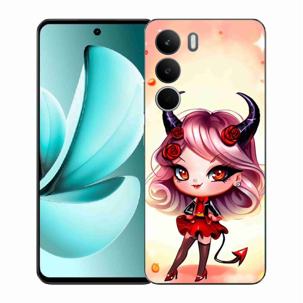 Gelový kryt mmCase na Realme C71 - kreslená čertice