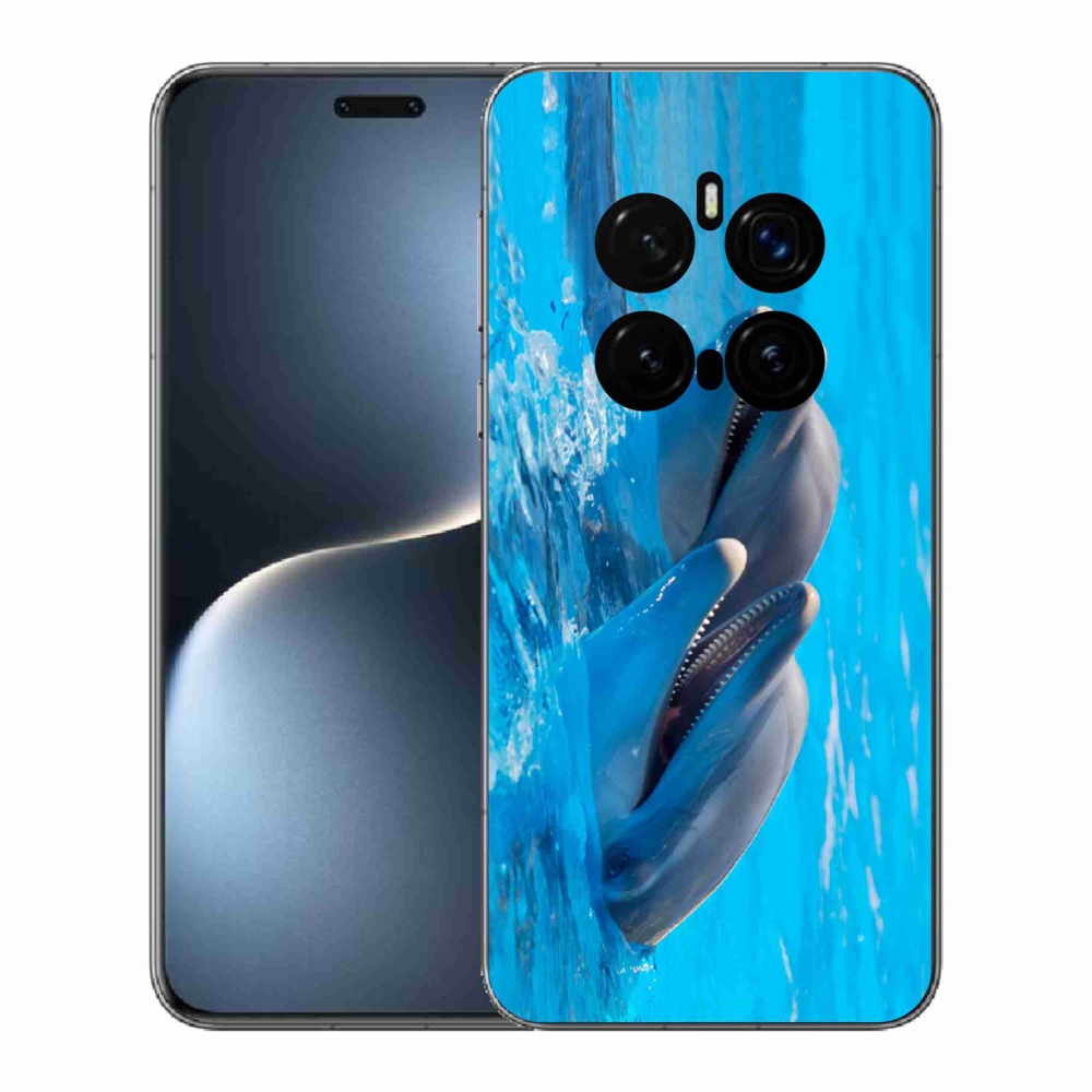 Gelový kryt mmCase na Honor Magic 7 Pro 5G - delfíni