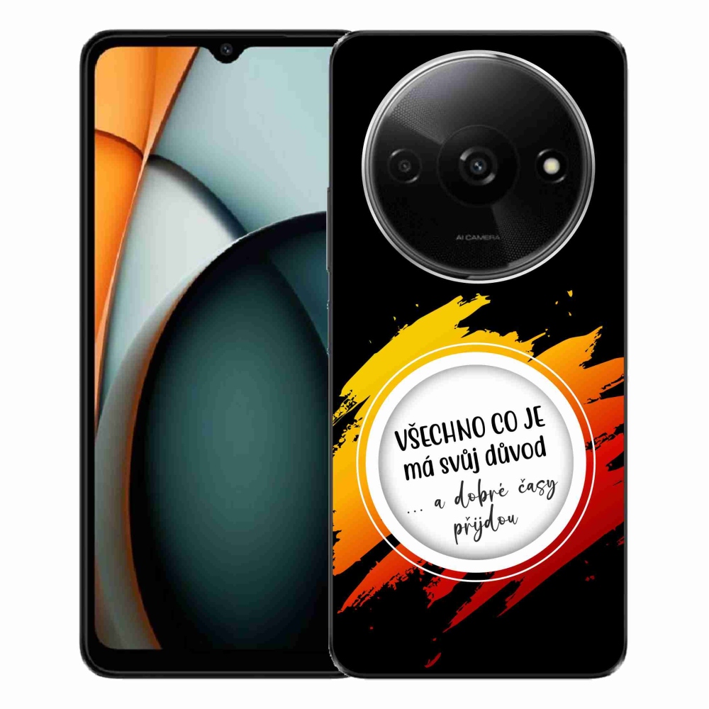 Gelový kryt mmCase na Xiaomi Redmi A3  - citát 3 černé pozadí