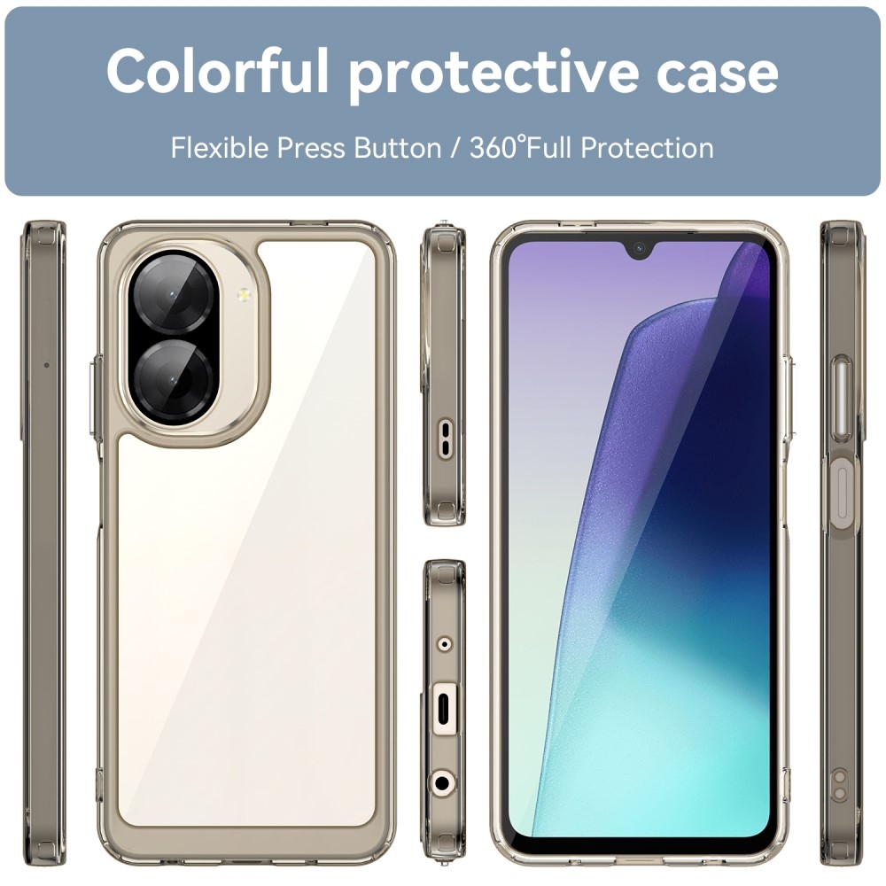 Gelový obal s pevnými zády na Xiaomi Redmi A5 (173.45x79.35x8.45mm) - šedý