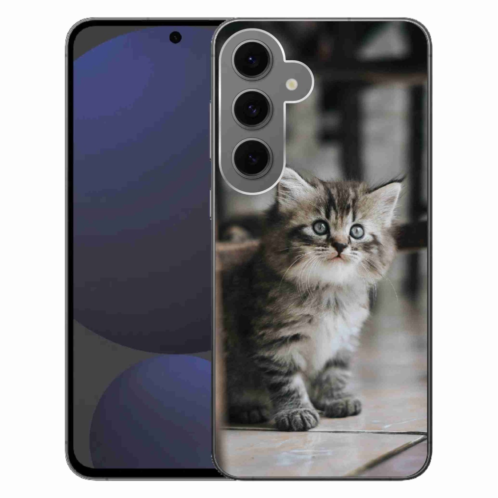 Gelový kryt mmCase na Samsung Galaxy S24 FE - koťátko