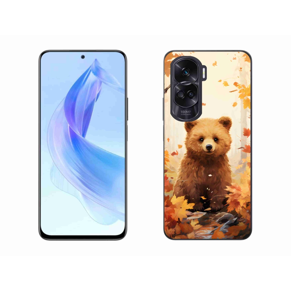 Gelový kryt mmCase na Honor 90 Lite - medvěd v lese