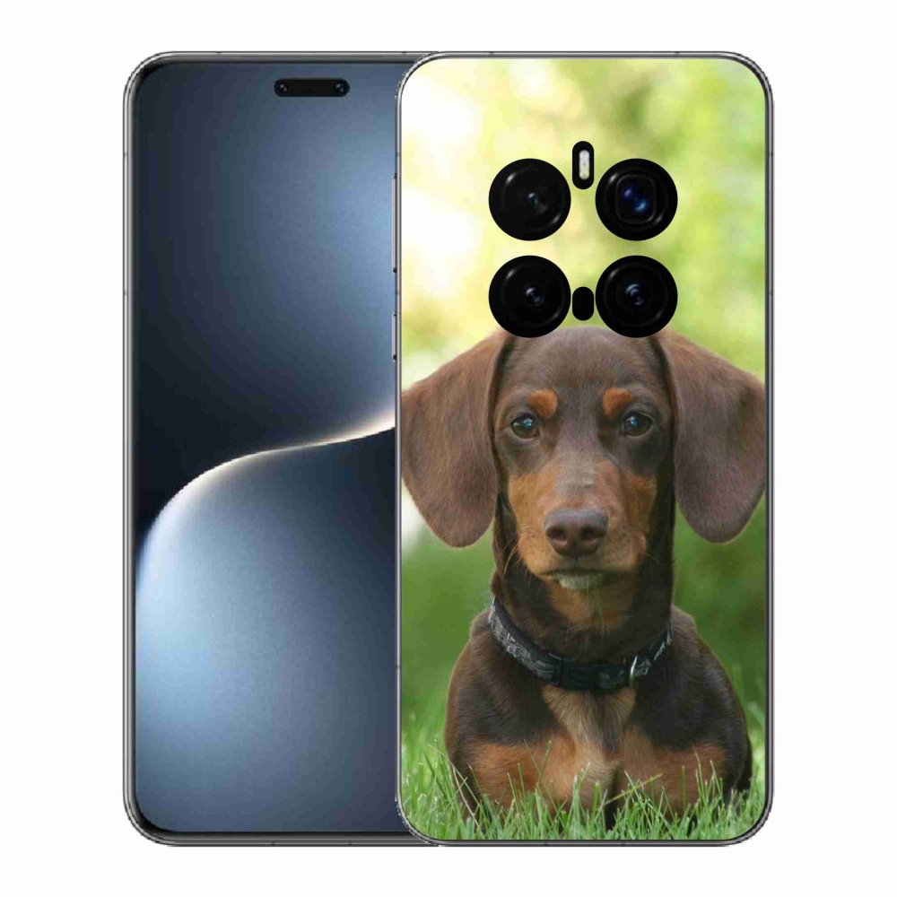 Gelový kryt mmCase na Honor Magic 7 Pro 5G - hnědý jezevčík