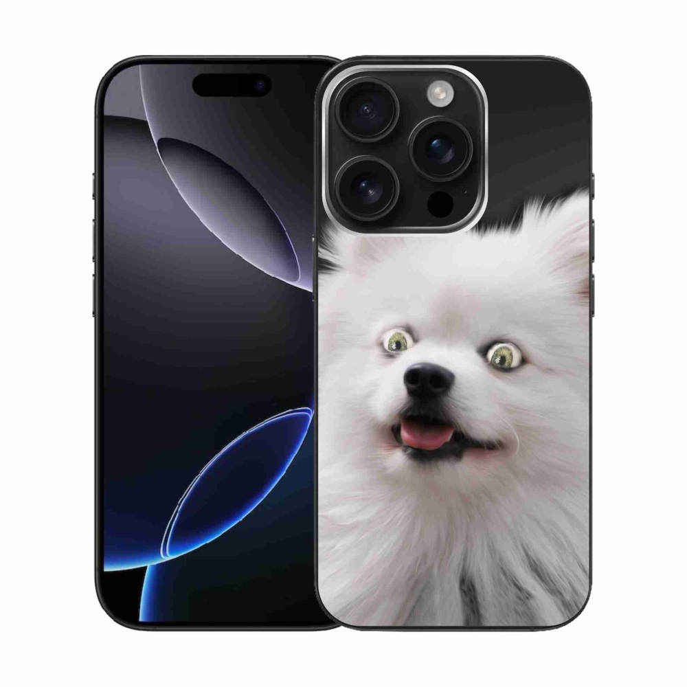 Gelový kryt mmCase na iPhone 16 Pro - bílý špic