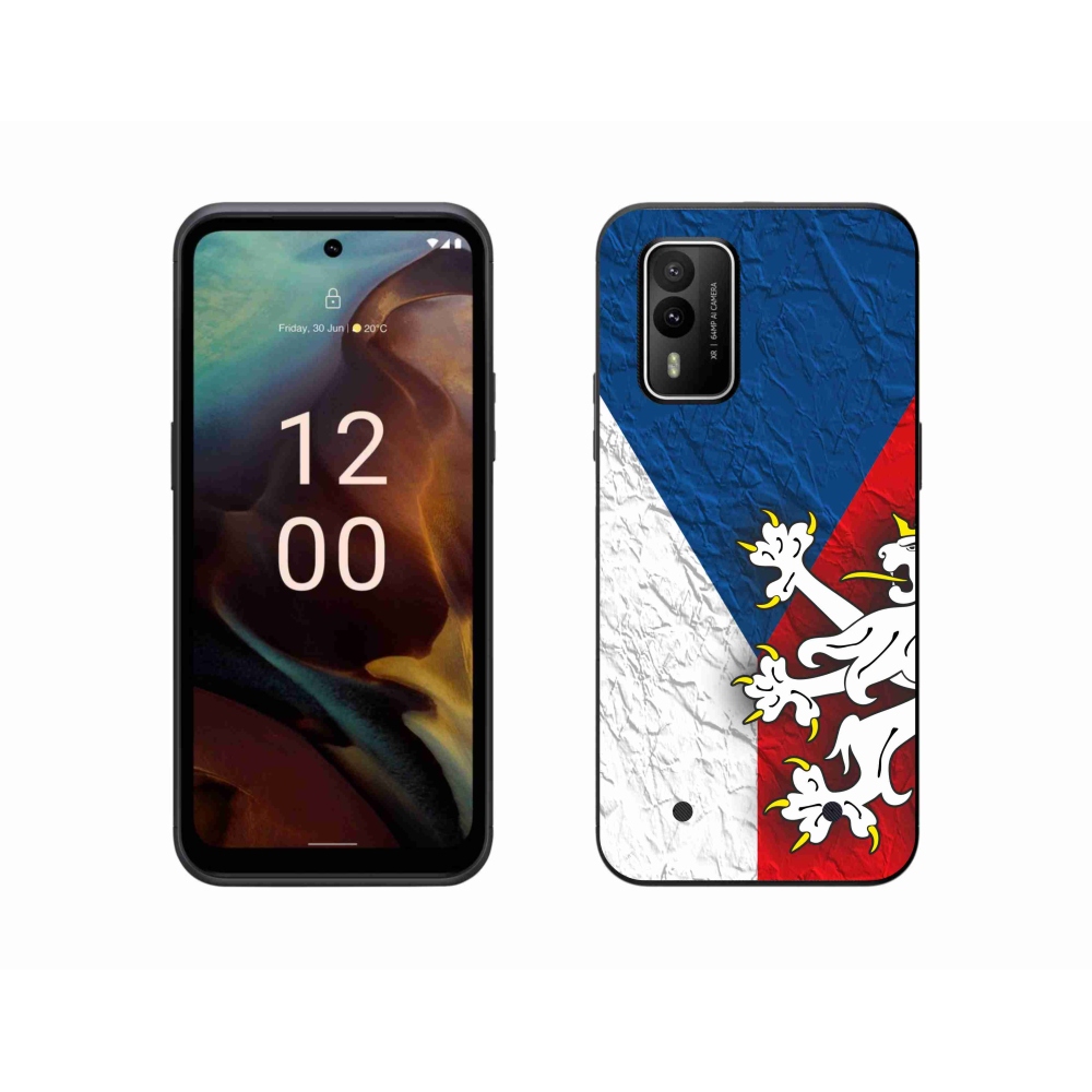 Gelový kryt mmCase na Nokia XR21 - česká vlajka 1