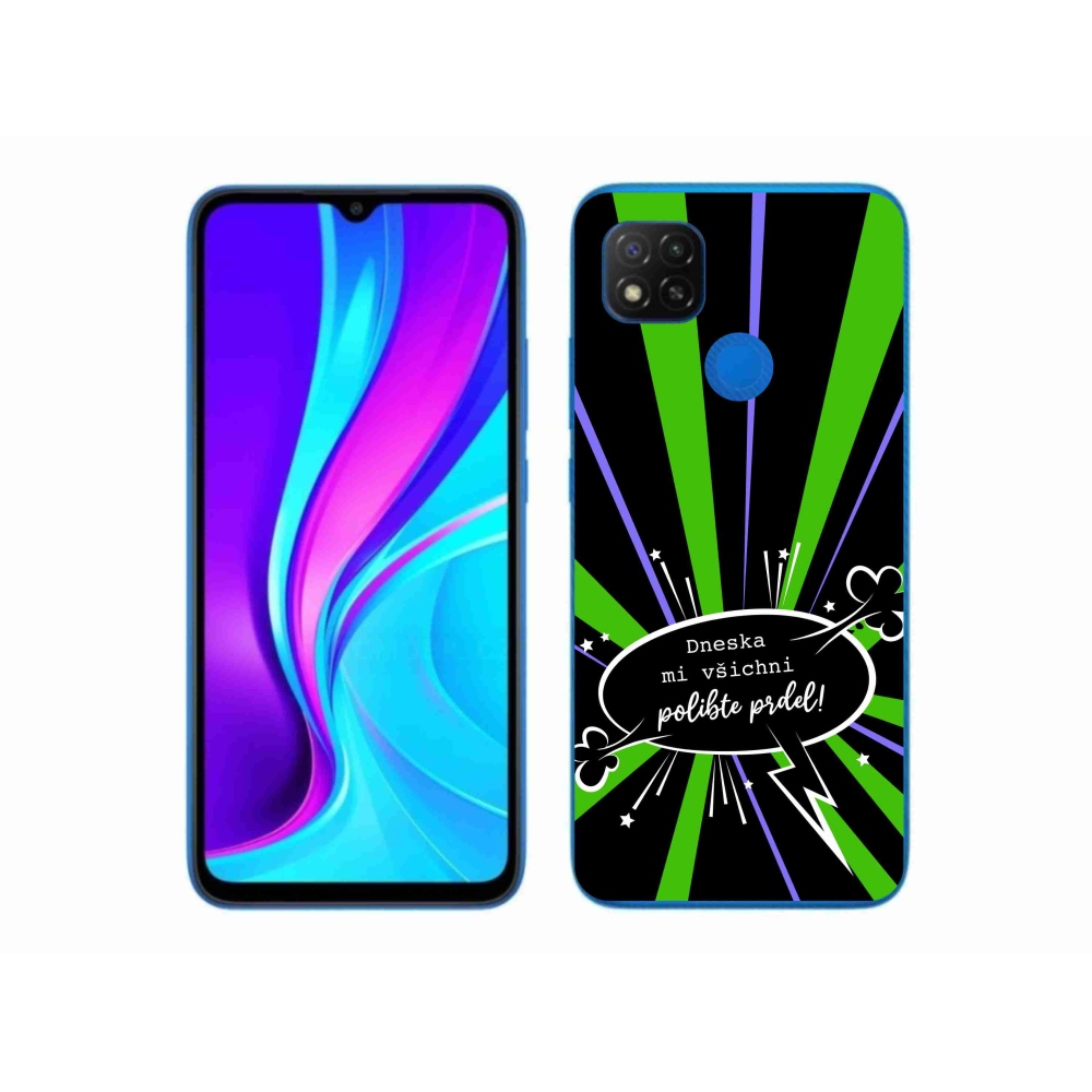 Gelový kryt mmCase na Xiaomi Redmi 9C - vtipný text 15 černé pozadí
