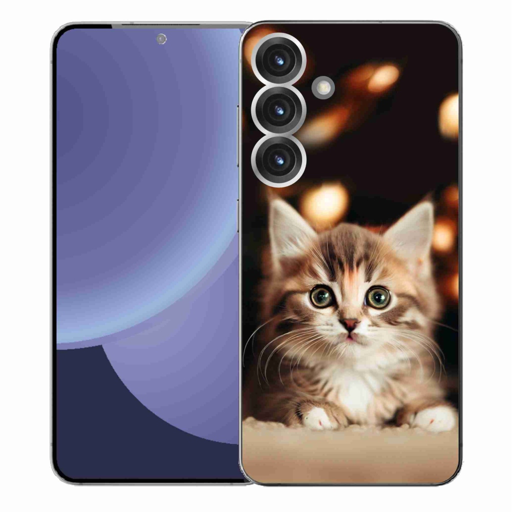 Gelový kryt mmCase na Samsung Galaxy S25+ - roztomilé kotě 2